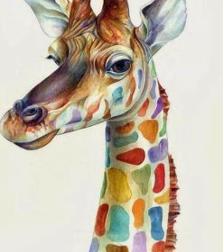 Funny Giraffe Paint By Numbers