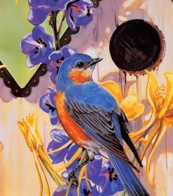 Garden Bluebirds Paint By Numbers
