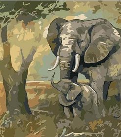 Gentle Touch Elephant Paint By Numbers