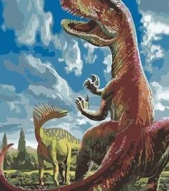 Giganotosaurus Dinosaur Paint By Numbers