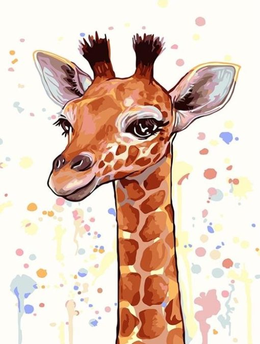 Giraffe Art Paint By Numbers