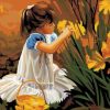 Girl In Garden Paint By Numbers
