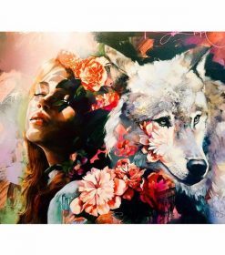 Girl and Wolf Paint By Numbers