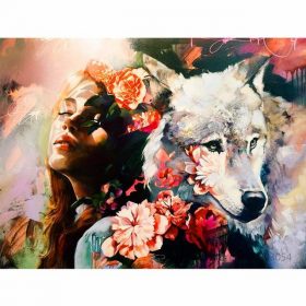 Girl and Wolf Paint By Numbers