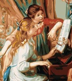 Girls At The Piano paint by numbers