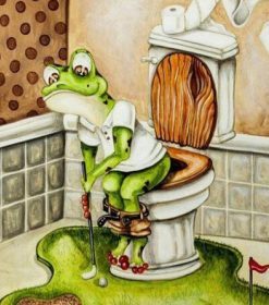 Golf Frog Paint By Numbers