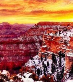Grand Canyon Winter Paint By Numbers