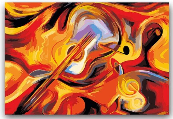 Guitar and Violin Paint by numbers