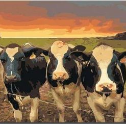 Herd of Cows Paint by Numbers