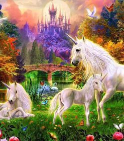 Horse Unicorn in Heaven Paint By Numbers