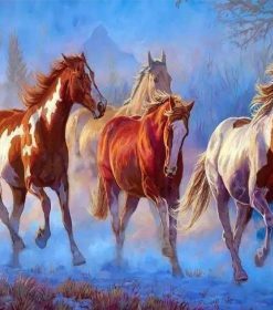 Horses Painting Paint By Numbers