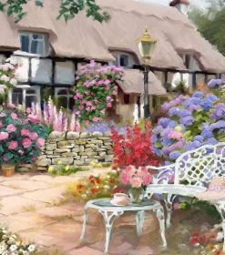 House Flowers Paint By Numbers