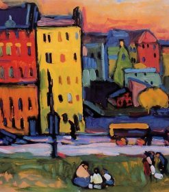 Houses in Munich By Kandinsky Paint By Numbers