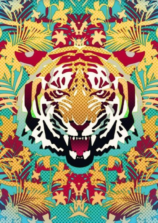 Hypnotic Tiger paint by numbers