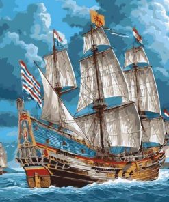 Indian Ship Paint By Numbers