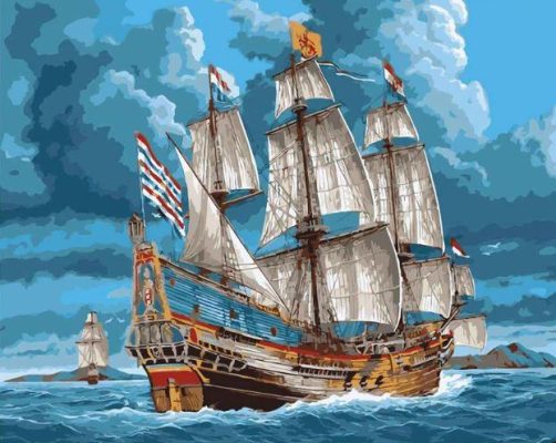 Indian Ship Paint By Numbers