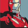 Iron Man Abstract Paint By Numbers