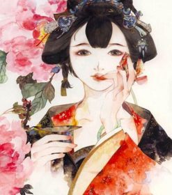 Japanese Girl Paint By Numbers