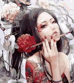 Japanese Woman Paint By Numbers