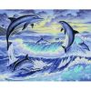 Jumping Dolphins Paint By Numbers