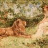 Lady and Her Lion Paint By Numbers