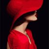 Lady in Red Hat Paint By Numbers