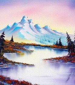 Lake Snow Mountain Paint By Numbers