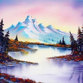 Lake Snow Mountain Paint By Numbers