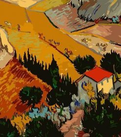 Landscape with House By Gogh Paint By Numbers
