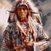 Man of Indian Tribe Paint By Numbers