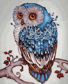 Mandala Owl Paint by numbers
