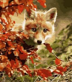 Maple Leaf Fox Paint By Numbers