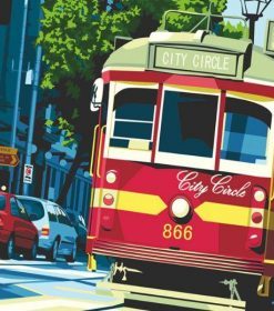 Melbourne Circle Tram Paint By Numbers