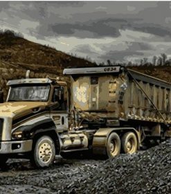 Mine Truck Paint By Numbers