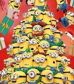 Minions Christmas Tree Paint By Numbers