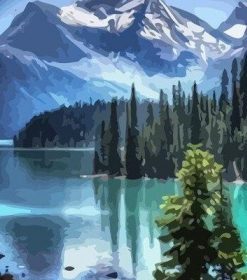 Mount Moran Lake Paint By Numbers