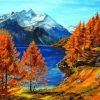 Mountain Fall Lake Paint By Numbers