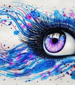 Multi Colored Eyes Paint By Numbers