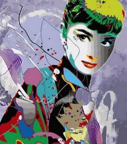 Multicolor Audrey Hepburn Paint By Numbers