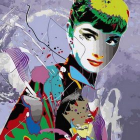 Multicolor Audrey Hepburn Paint By Numbers