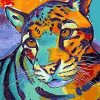 Multicolor Leopard Paint By Numbers