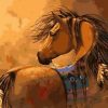 Native American Horse Paint By Numbers