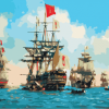 Naval Fleet Paint By Numbers