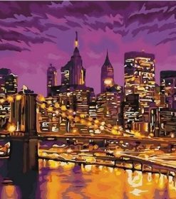 New York at Night Paint By Numbers