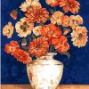 Orange Rose in Vase Paint By Numbers