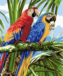 Parrots Birds Paint By Numbers