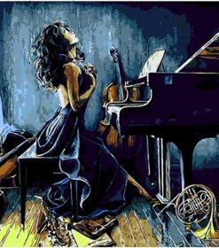 Piano Girl Paint By Numbers