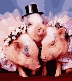 Pig Bride Paint By Numbers