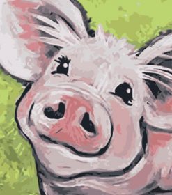 Pig Smiling Paint By Numbers