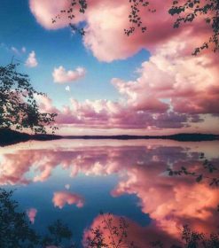Pink Clouds Paint By Numbers